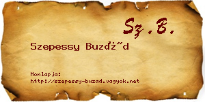 Szepessy Buzád névjegykártya